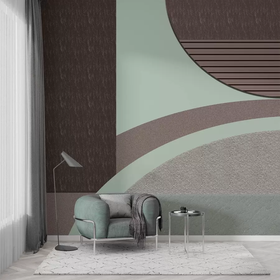 Papier peint photo géométrie abstraite texturée w04631