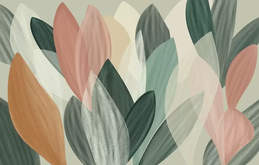 Fotobehang fantasiebladeren w04757