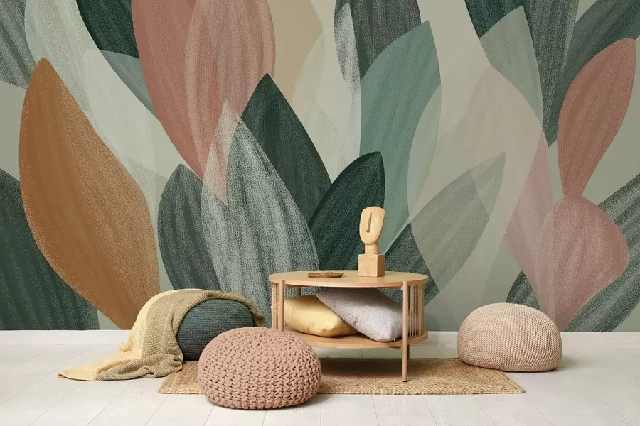 Papier peint photo feuilles fantastiques w04757