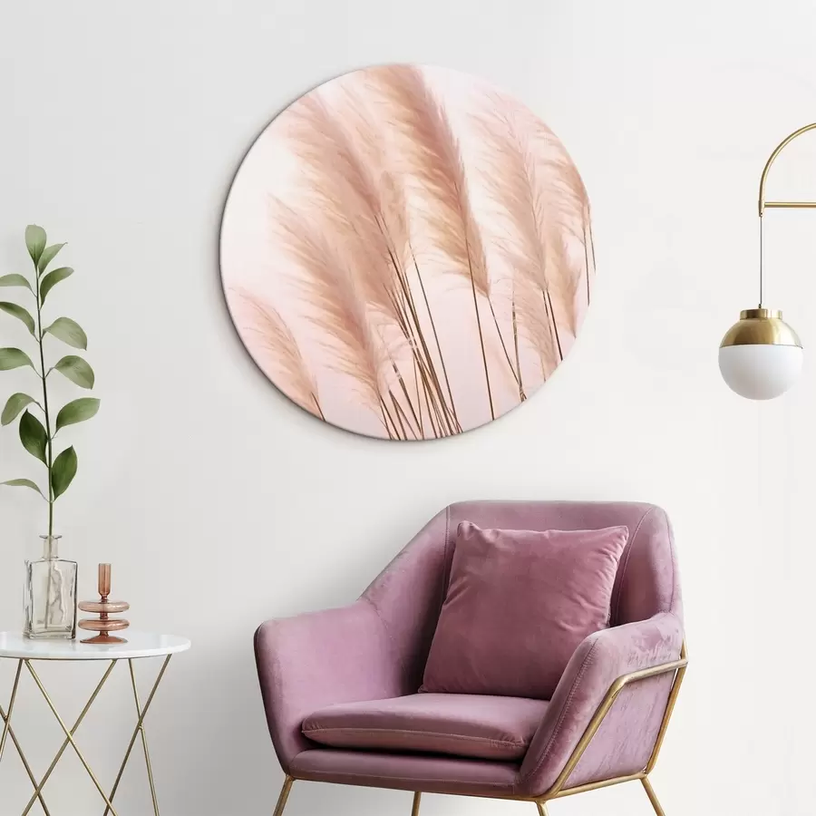  Peintures Herbes légères avec des sommets duveteux sur un fond pâle r46179