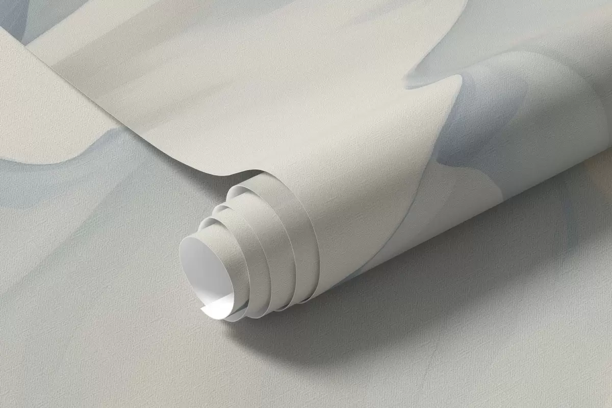 Fotobehang Witte klaprozen met grote bloemblaadjes op een hemelsblauwe achtergrond w04786