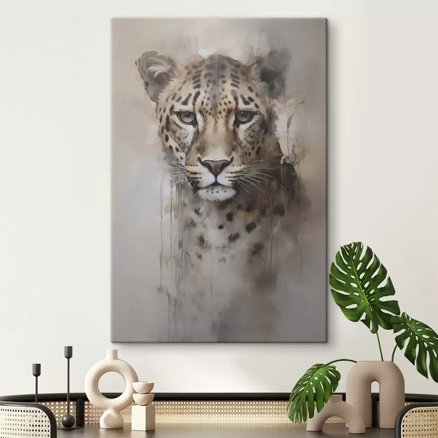  Schilderijen Schilderij met luipaardimitatie s46434