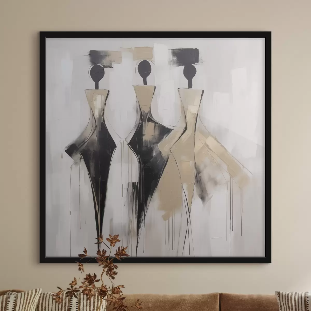 Poster Abstracte silhouetten f46436