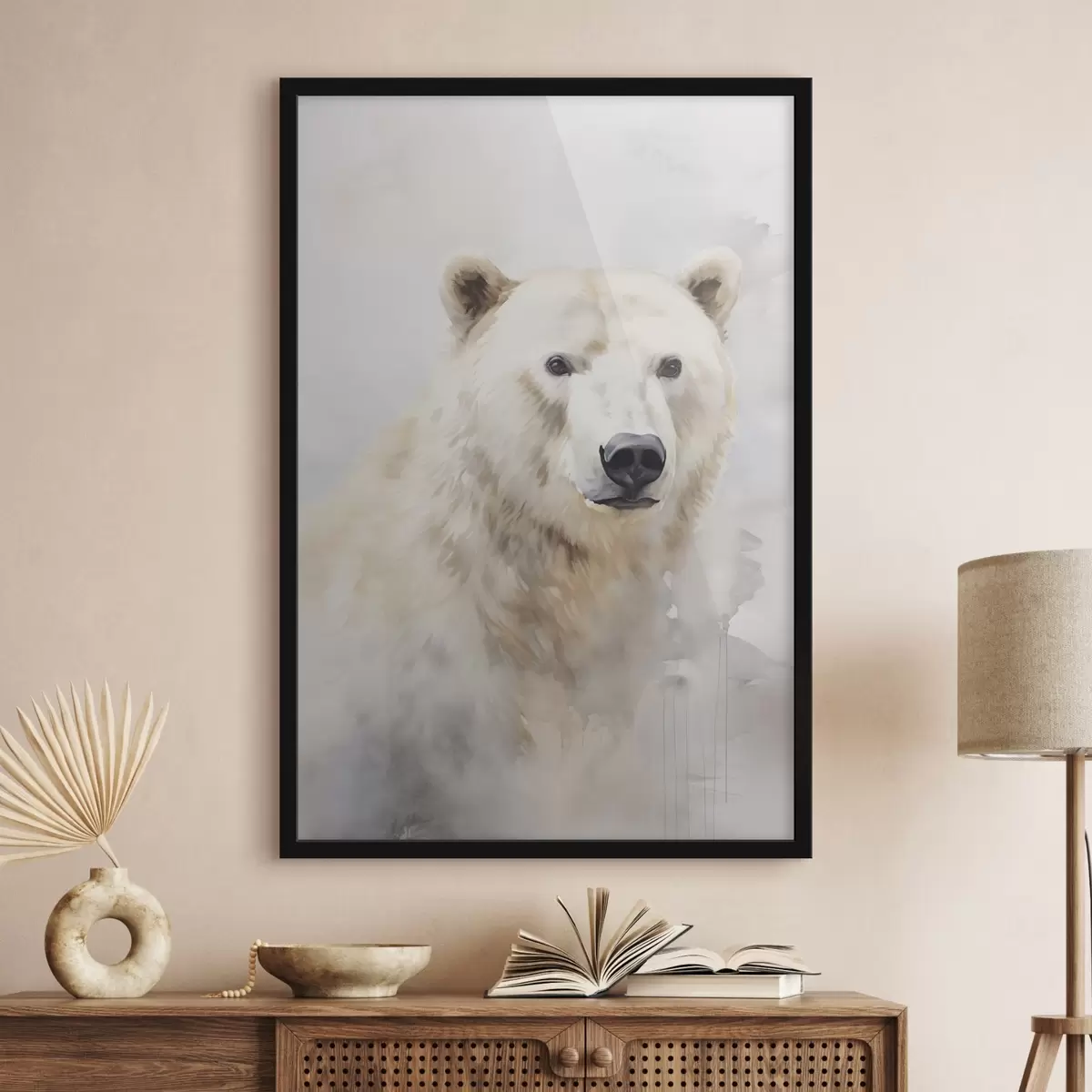 Affiche Peinture imitant un ours f46447