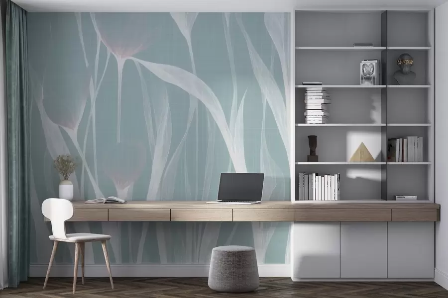 Fotobehang Breekbare doorschijnende tulpen w04831v2