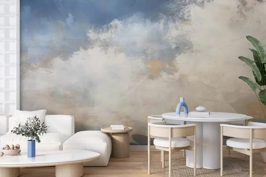 Papier peint photo Image abstraite de nuages dans un style loft w04841