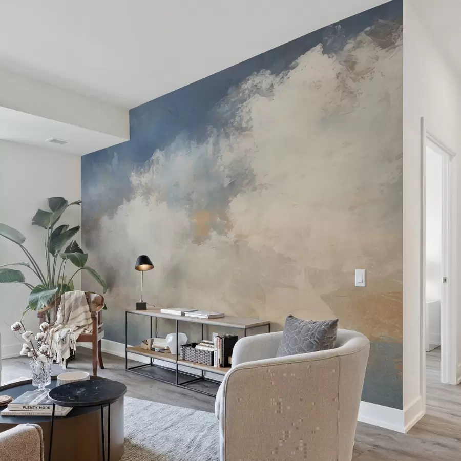 Papier peint photo Image abstraite de nuages dans un style loft w04841