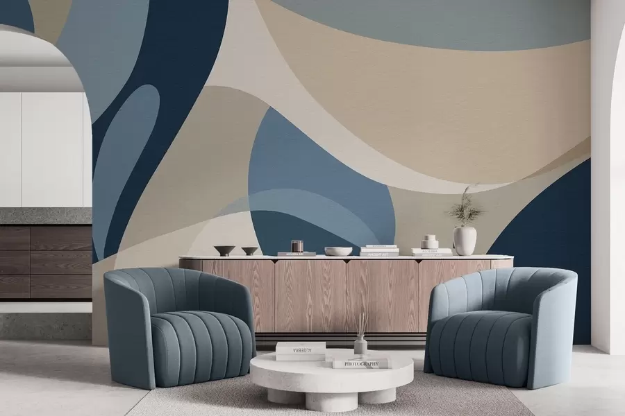 Papier peint photo Abstraction géométrique w04843