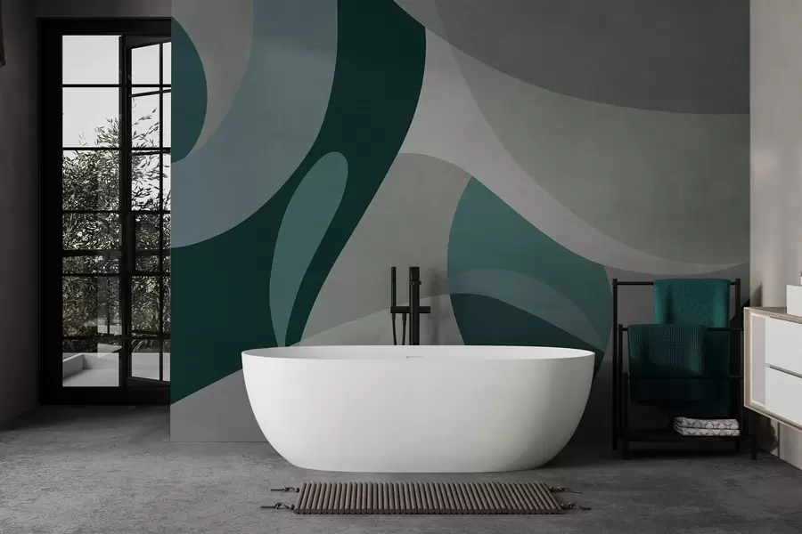 Papier peint photo Abstraction géométrique w04843v2