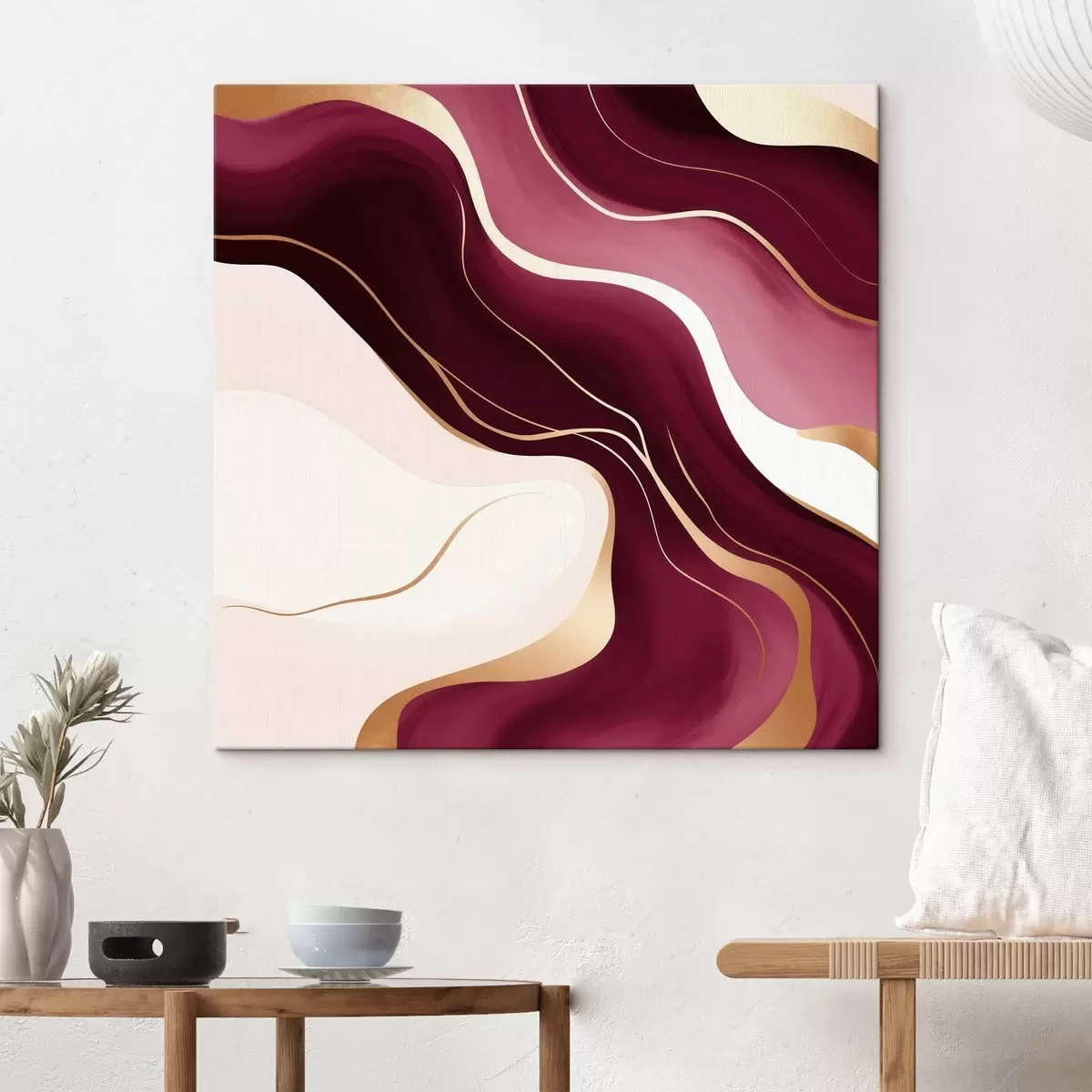  Peintures Formes douces, palette de couleurs raisin et rose s46330