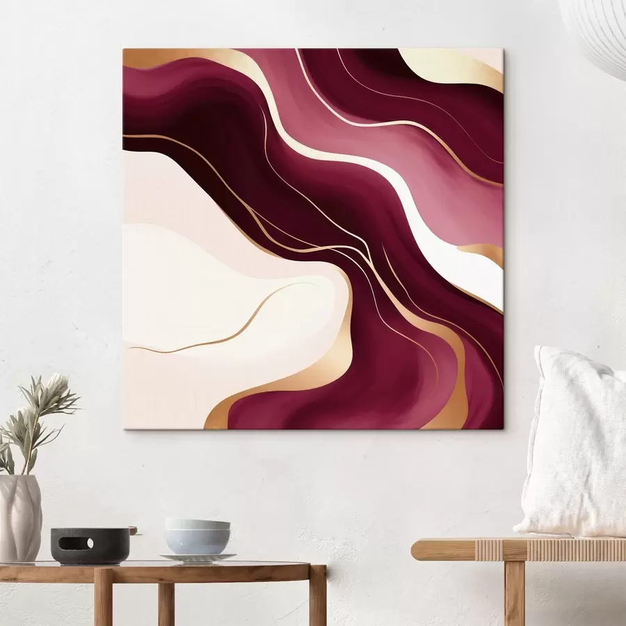  Peintures Formes douces, palette de couleurs raisin et rose s46330