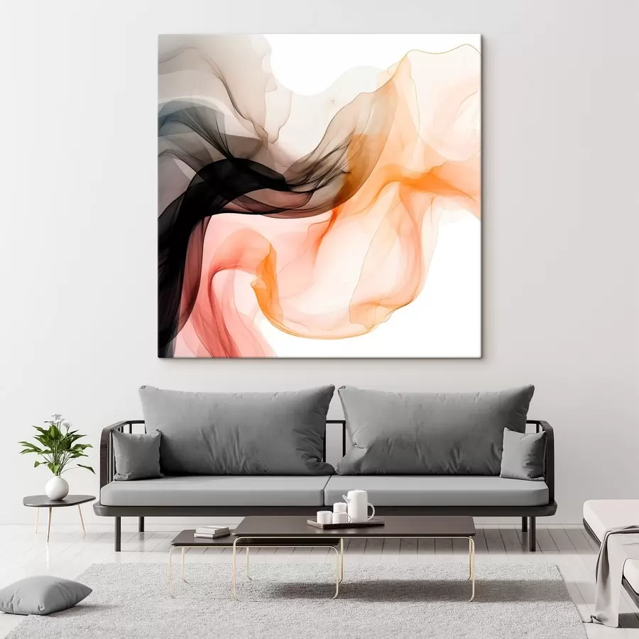  Peintures Flux d'air, abstraction transparente s46332