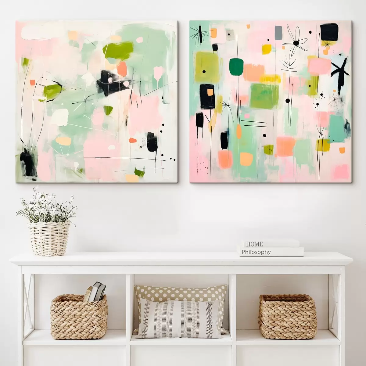  Schilderijen Bloemmotieven in moderne stijl m00900