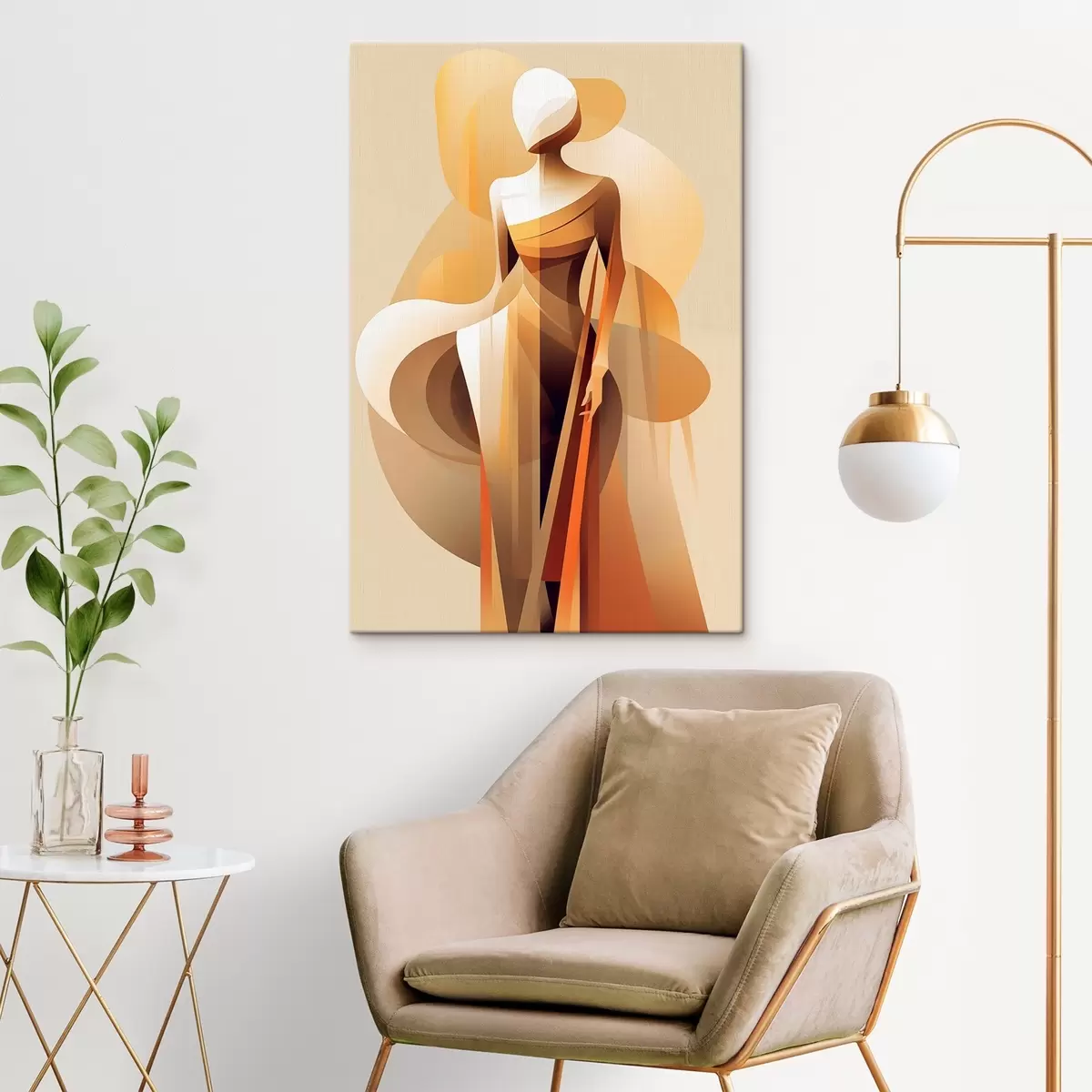  Peintures Silhouette abstraite s46357