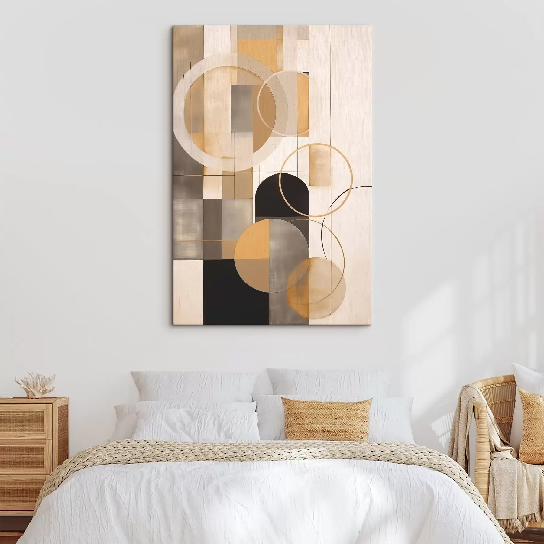  Peintures Abstraction géométrique avec des cercles s46359