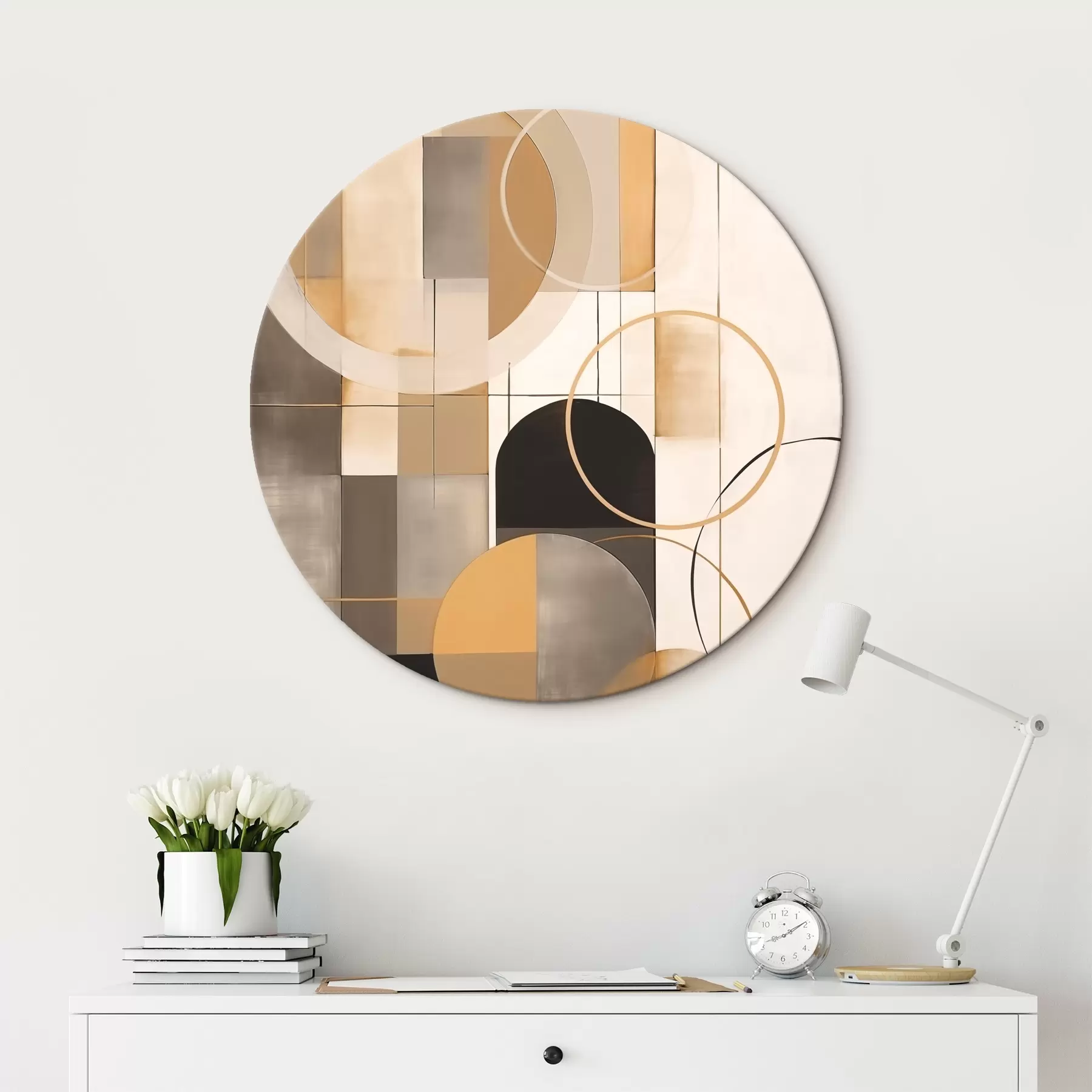  Schilderijen Geometrische abstractie met cirkels r46359