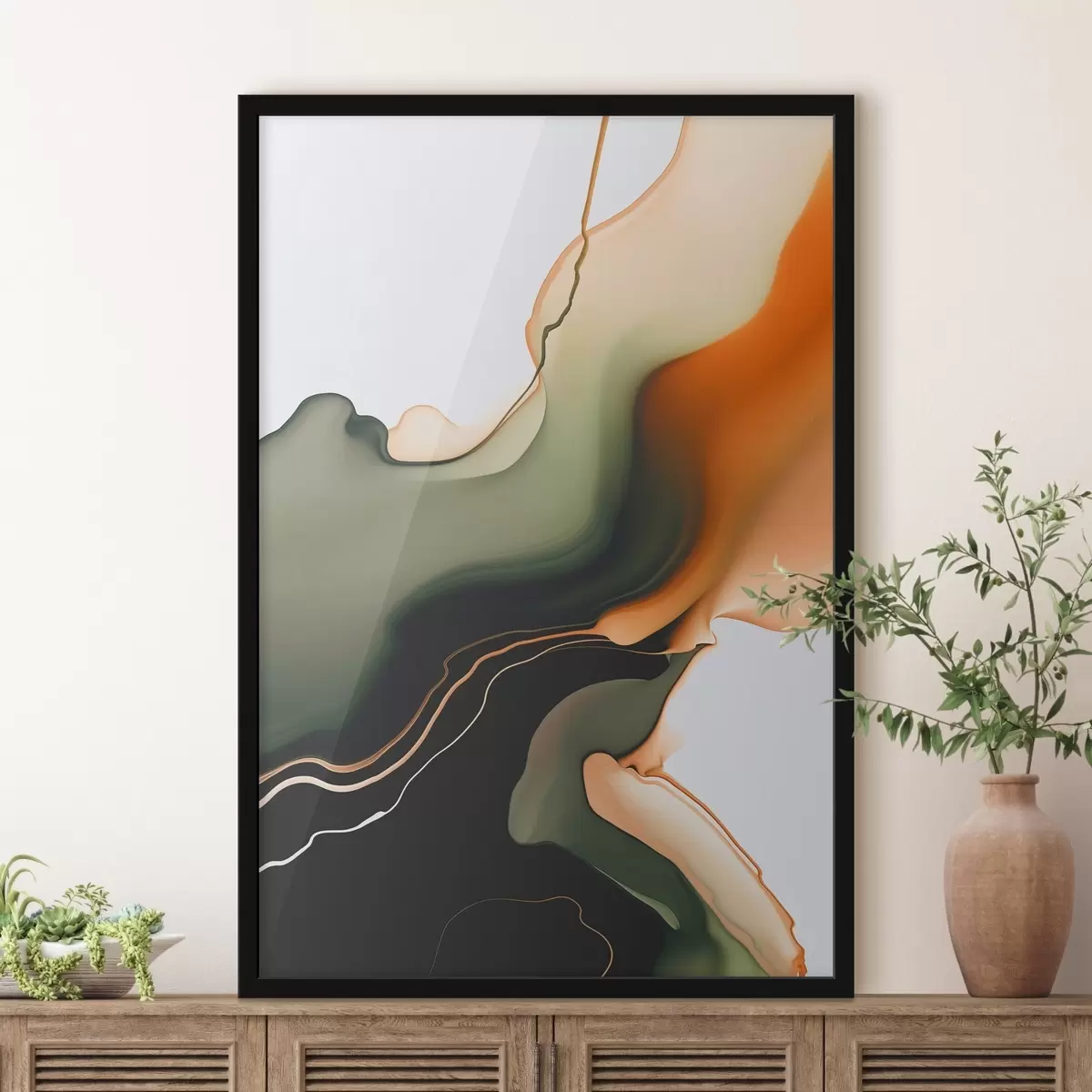 Affiche Vague abstraite f46448