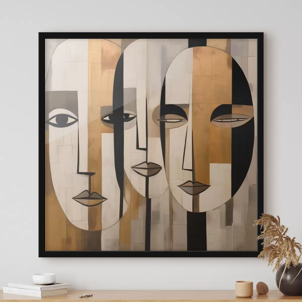 Poster Abstracte gezichten f46452