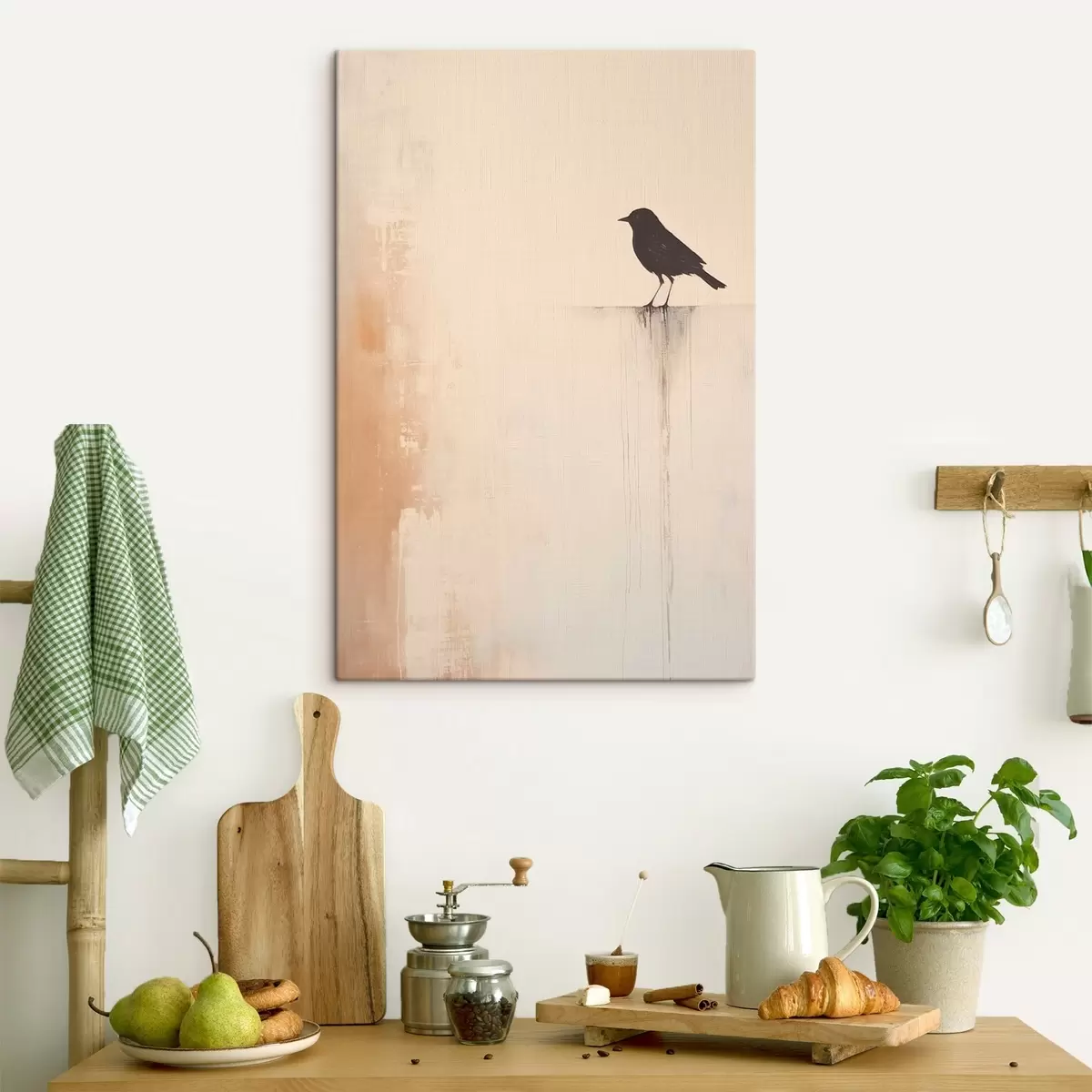  Schilderijen Vogelsilhouet. Abstract minimalisme s46466