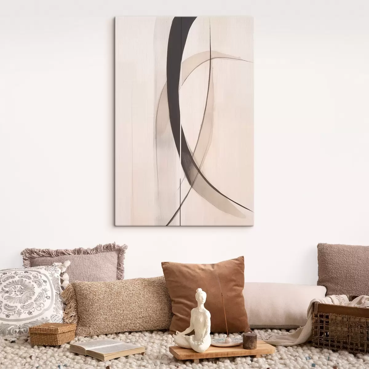  Schilderijen Elegante kalligrafie. Abstractie s46468