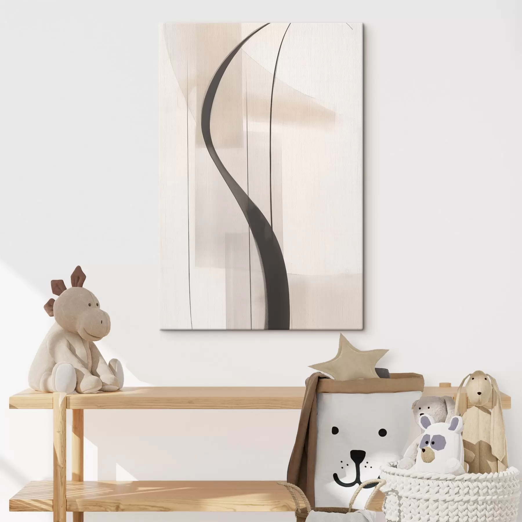  Schilderijen Elegante kalligrafie. Abstractie s46469