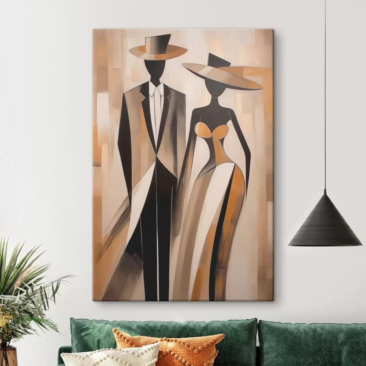  Peintures Silhouettes de couple s46477