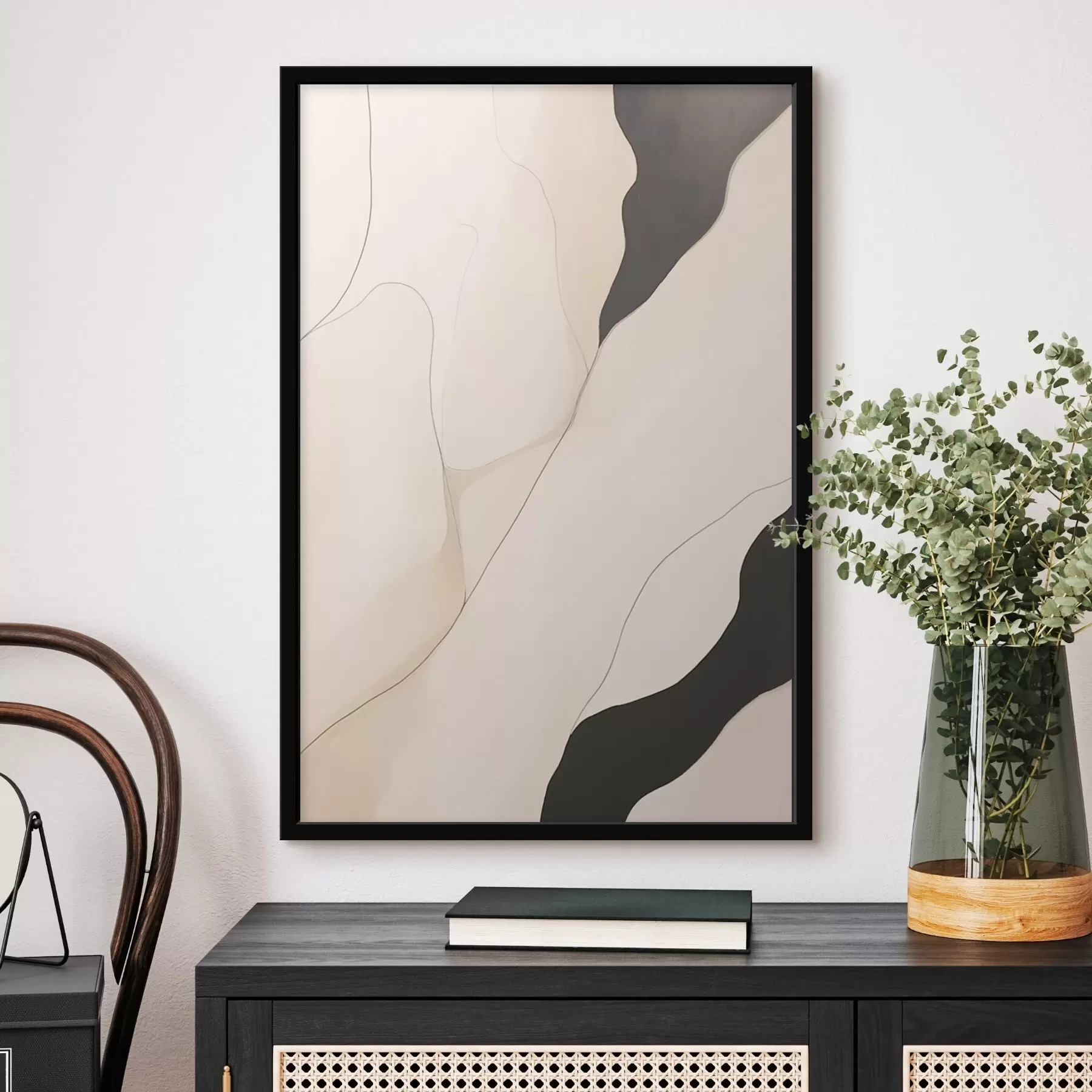 Papier peint photo Abstraction des contours f46470