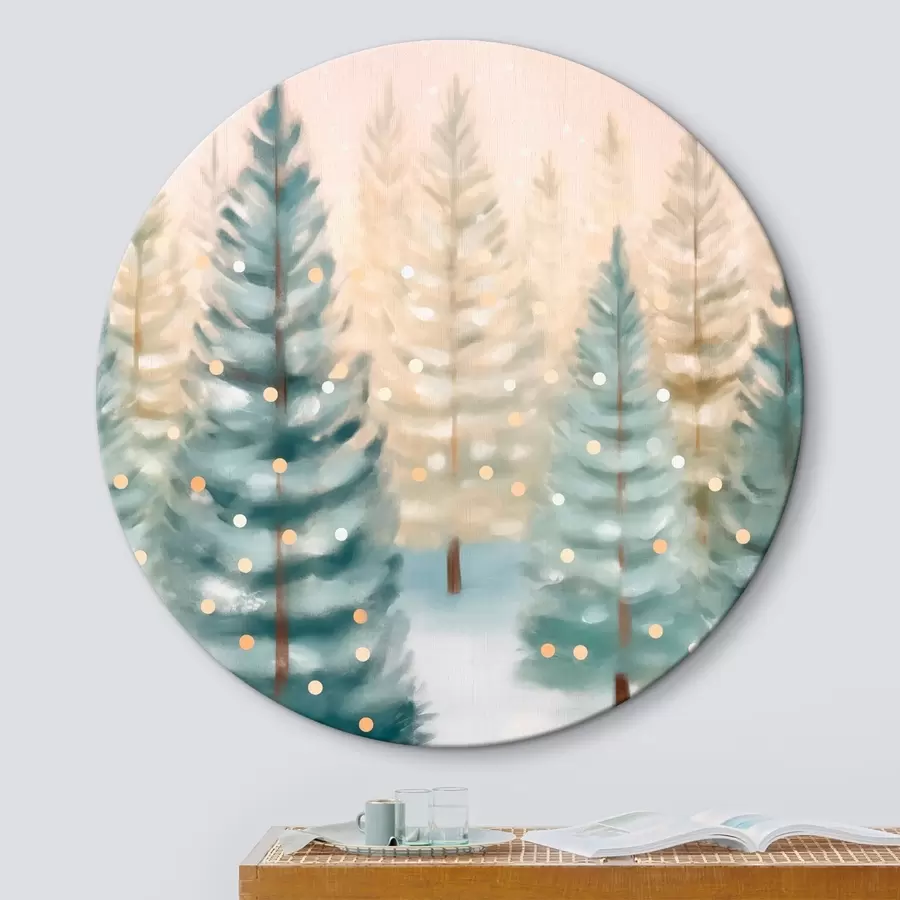  Peintures Forêt de Noël r46456