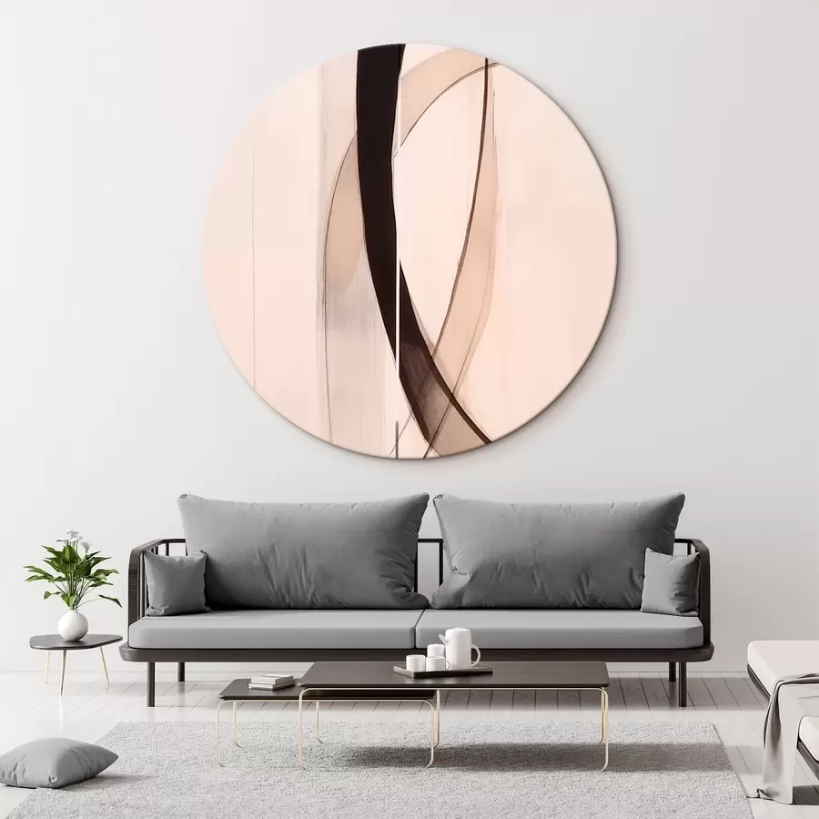  Schilderijen Elegante kalligrafie. Abstractie r46468