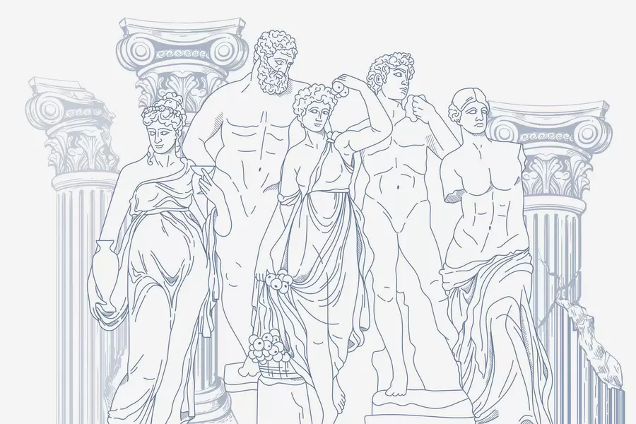 Fotobehang Oude volkeren en zuilen w04865