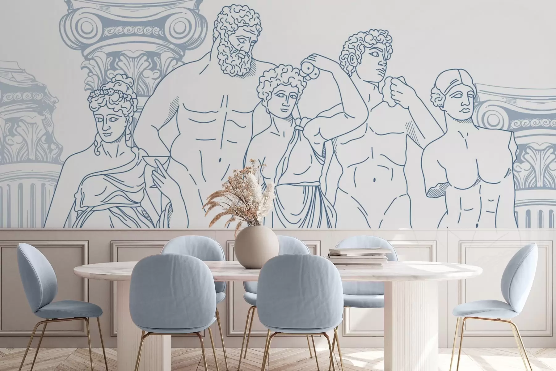 Papier peint photo Les peuples anciens et les colonnes w04865