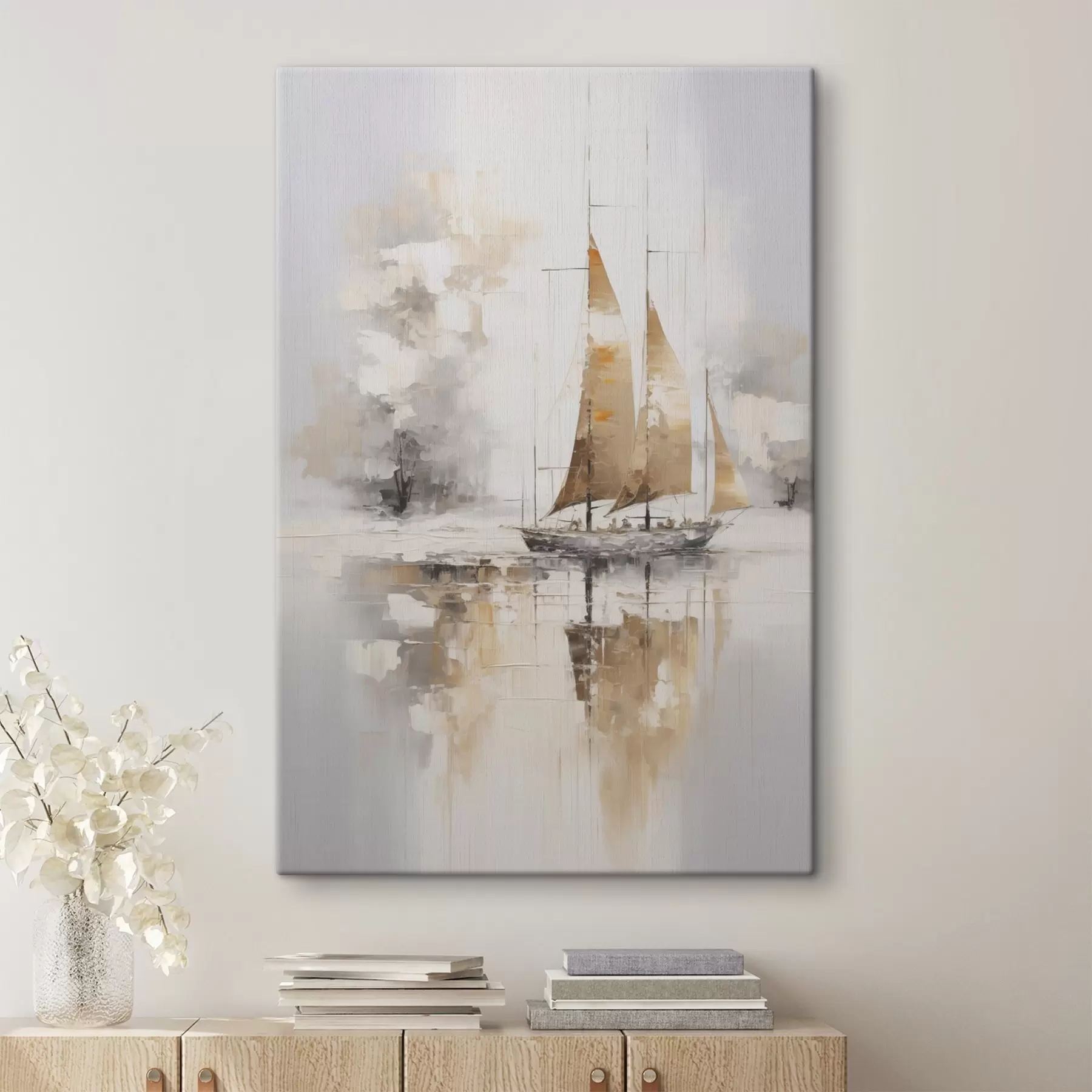  Schilderijen Schilderij imitatie zeilboot s46565