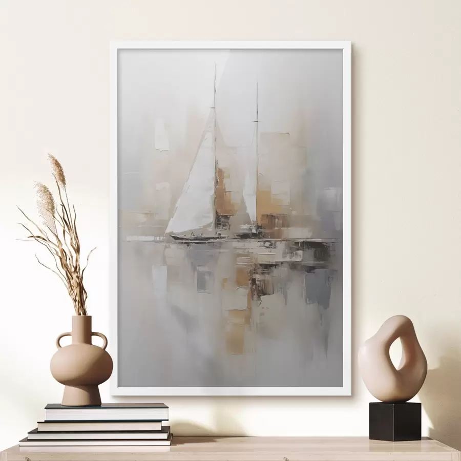 Papier peint photo Abstraction de voilier f46566