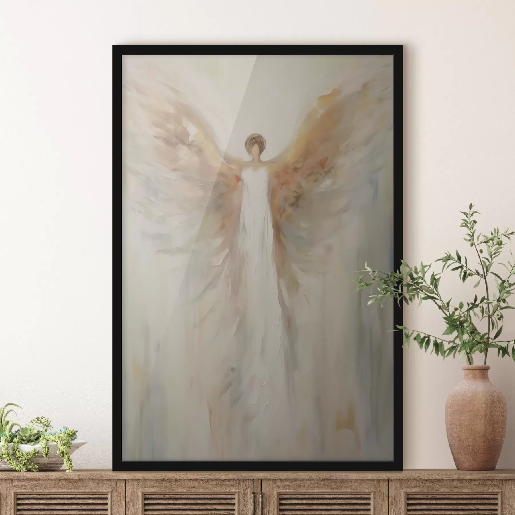 Fotobehang Abstracte engel f46568