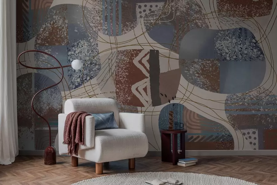 Papier peint photo abstraction contemporaine w04871