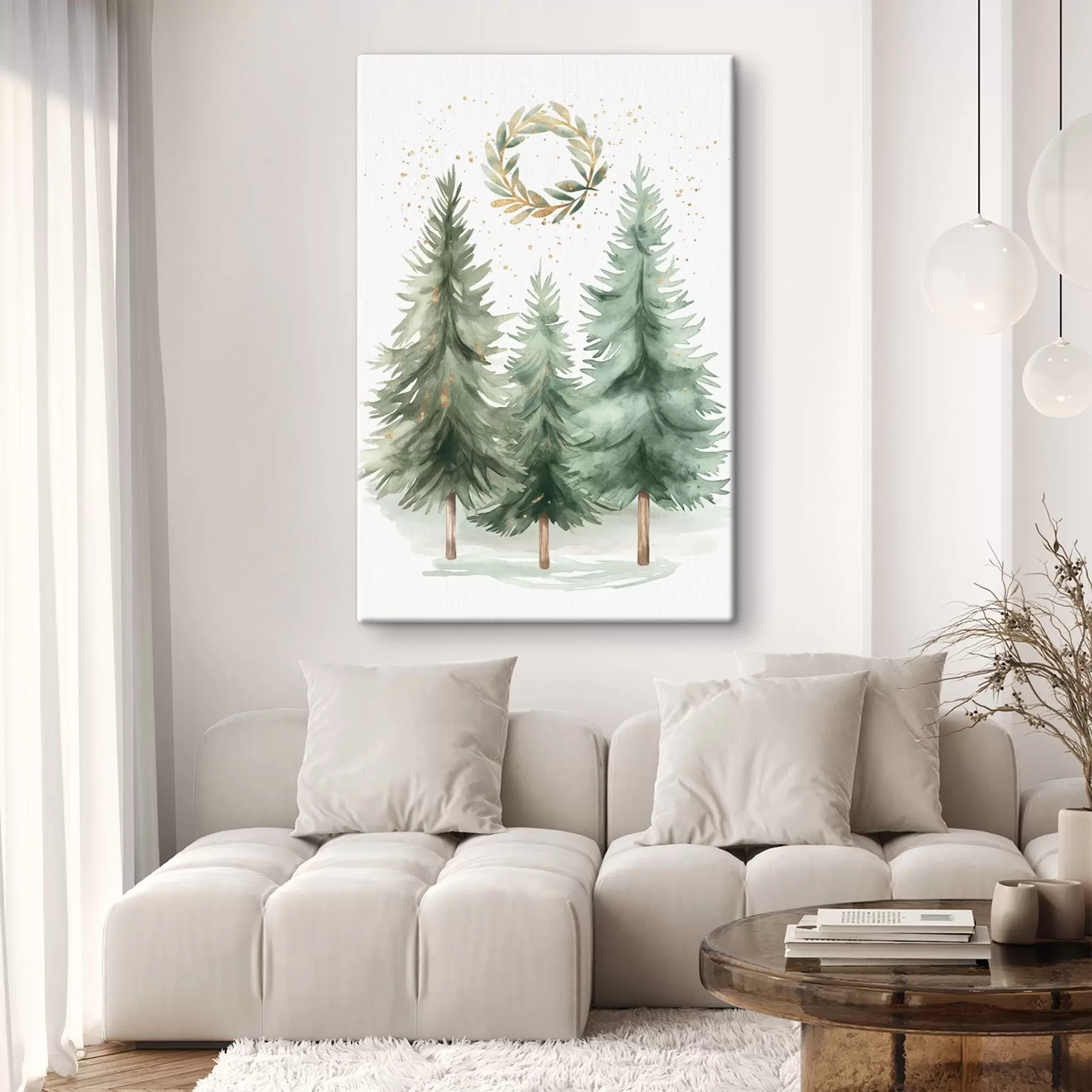  Peintures sapins de Noël s46609