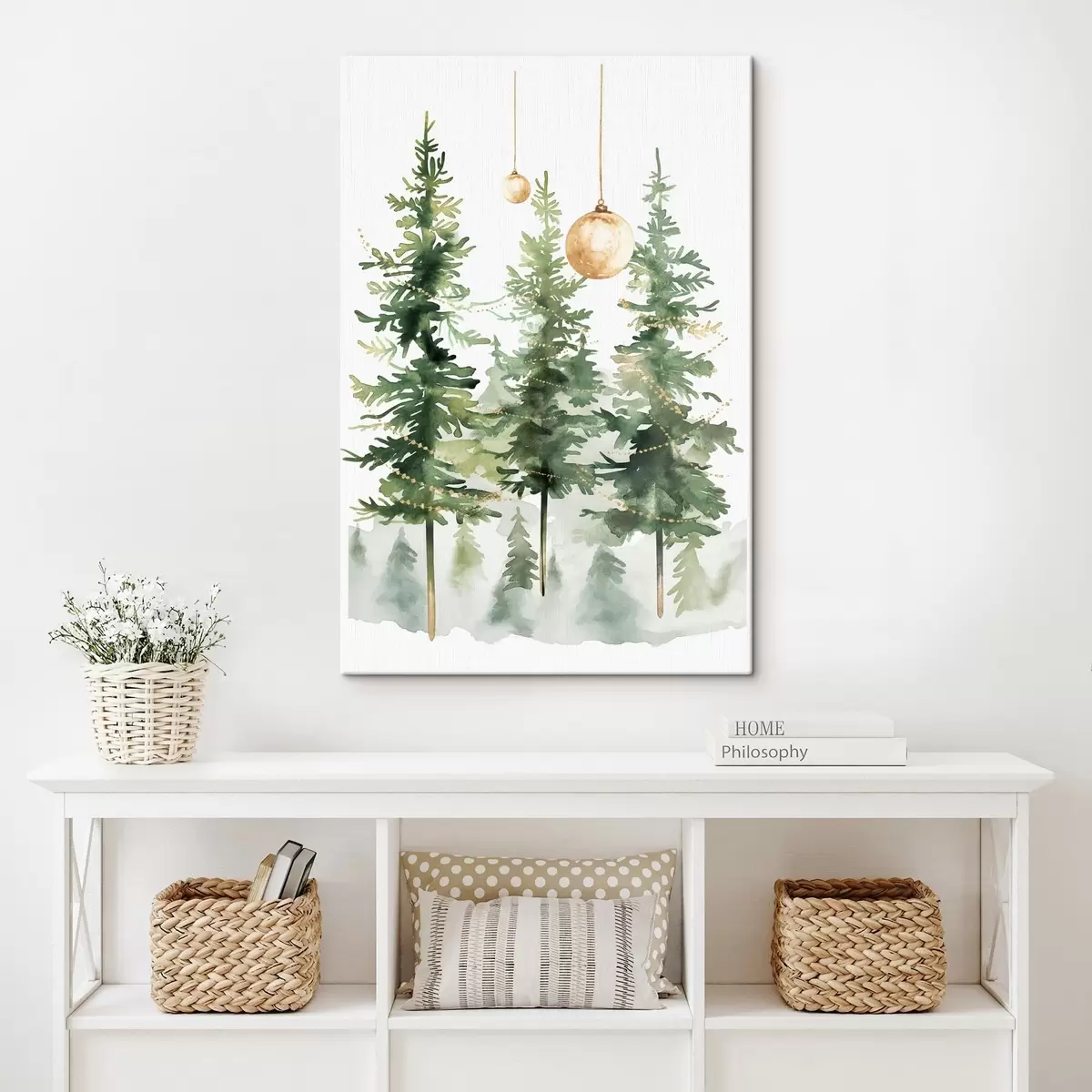  Schilderijen Kerstbomen s46611