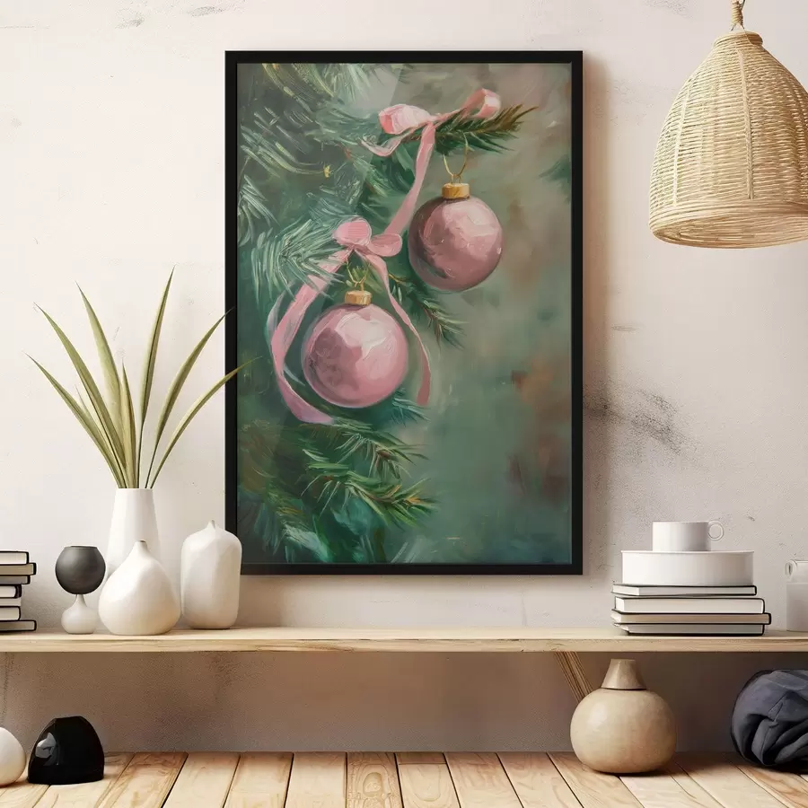 Fotobehang Kerstboomversieringen f46598