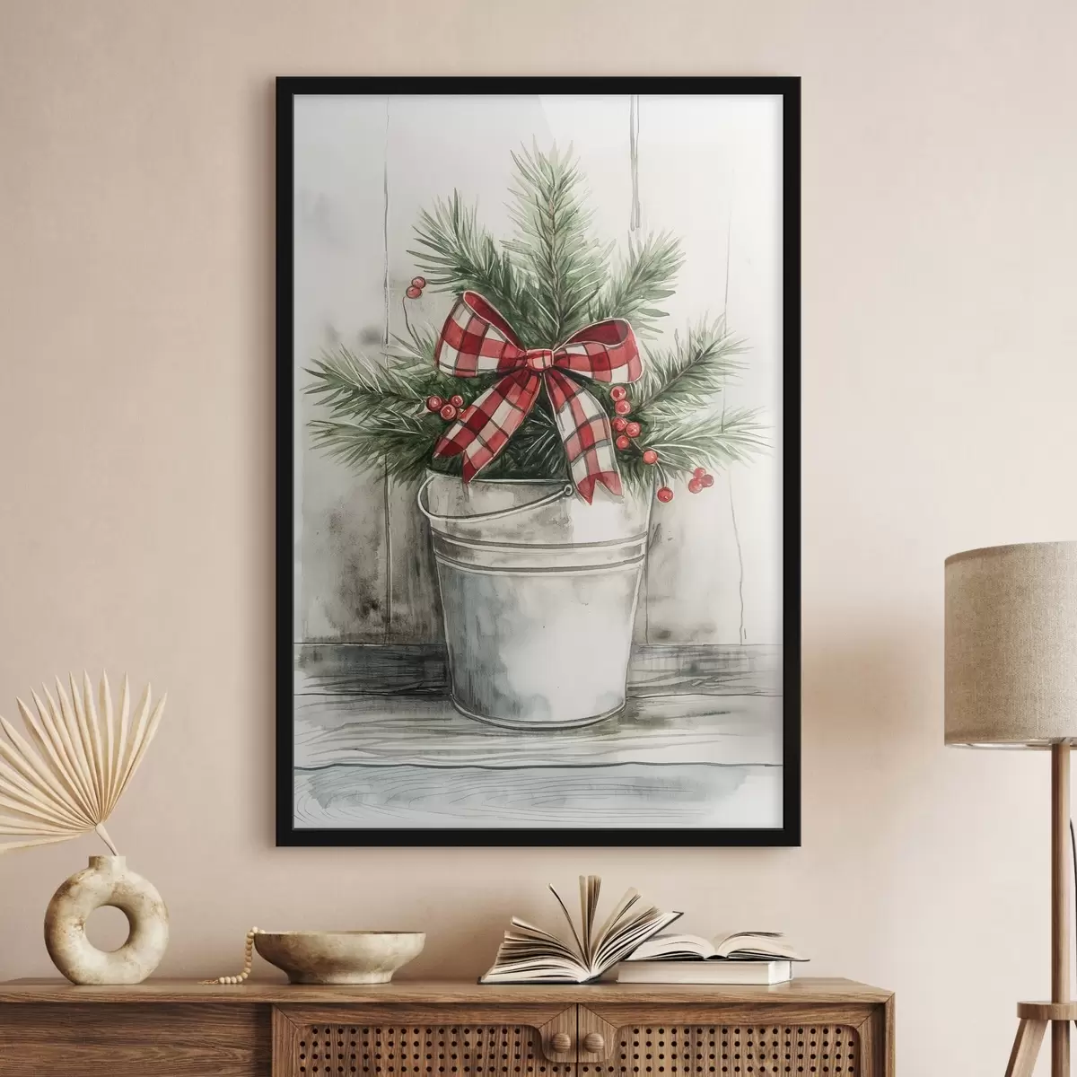 Affiche Sapin de Noël en pot f46608