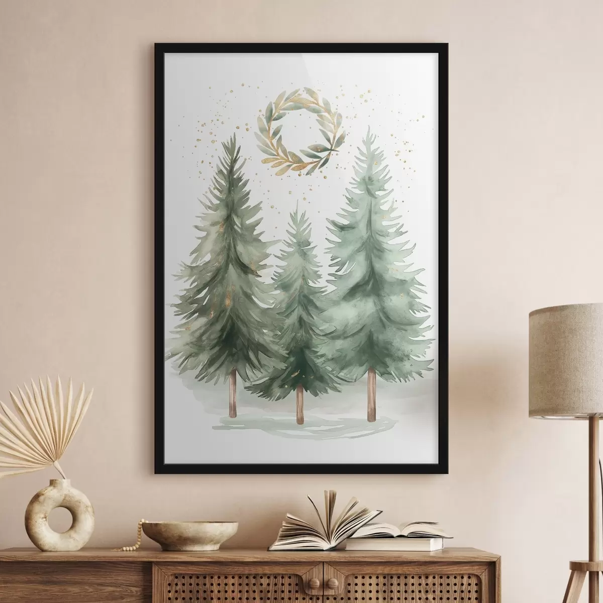 Poster Kerstbomen f46609