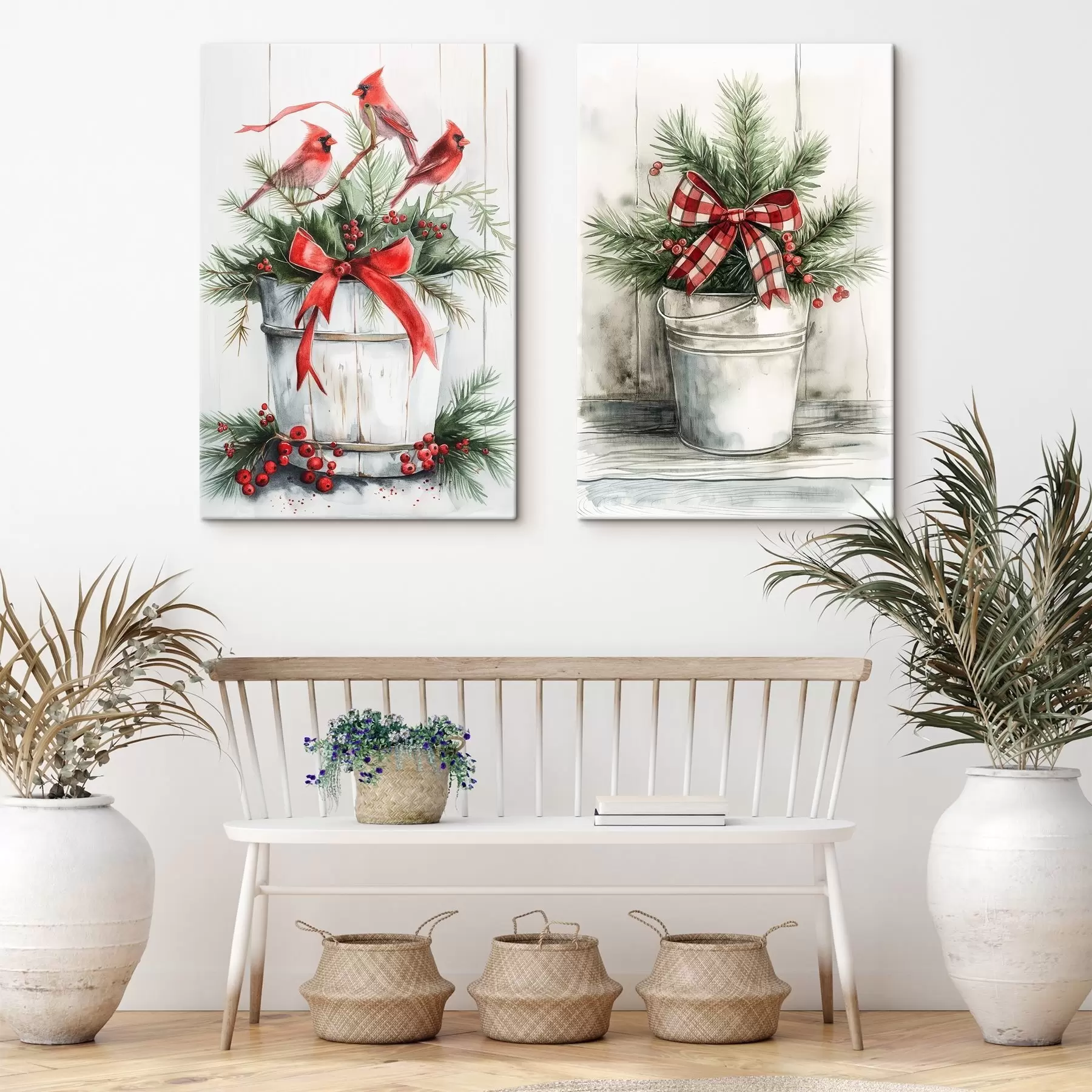  Peintures Pots de Noël m00959