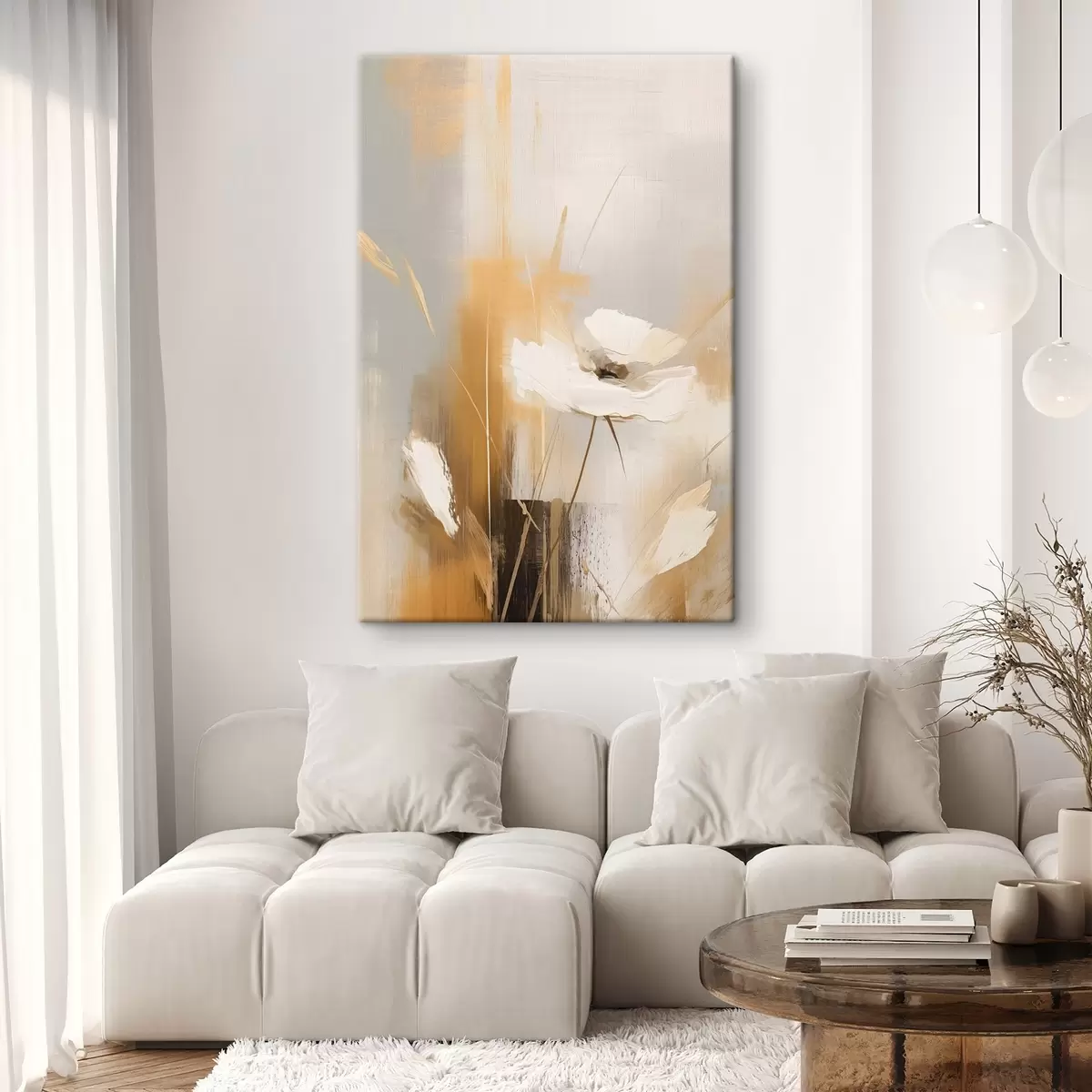  Peintures Fleur sauvage abstraite s46453