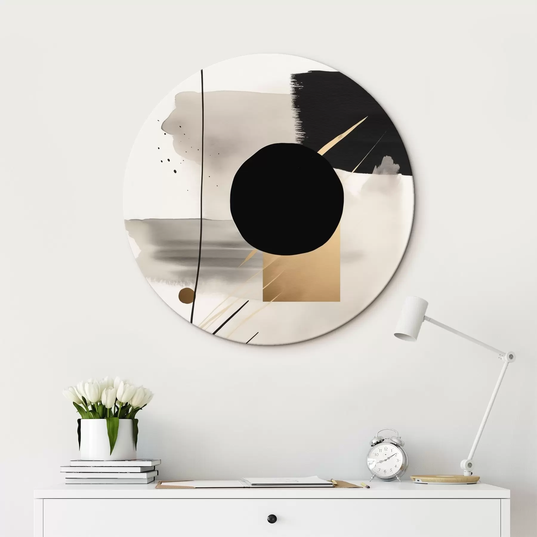  Peintures Abstractions avec des formes r46572