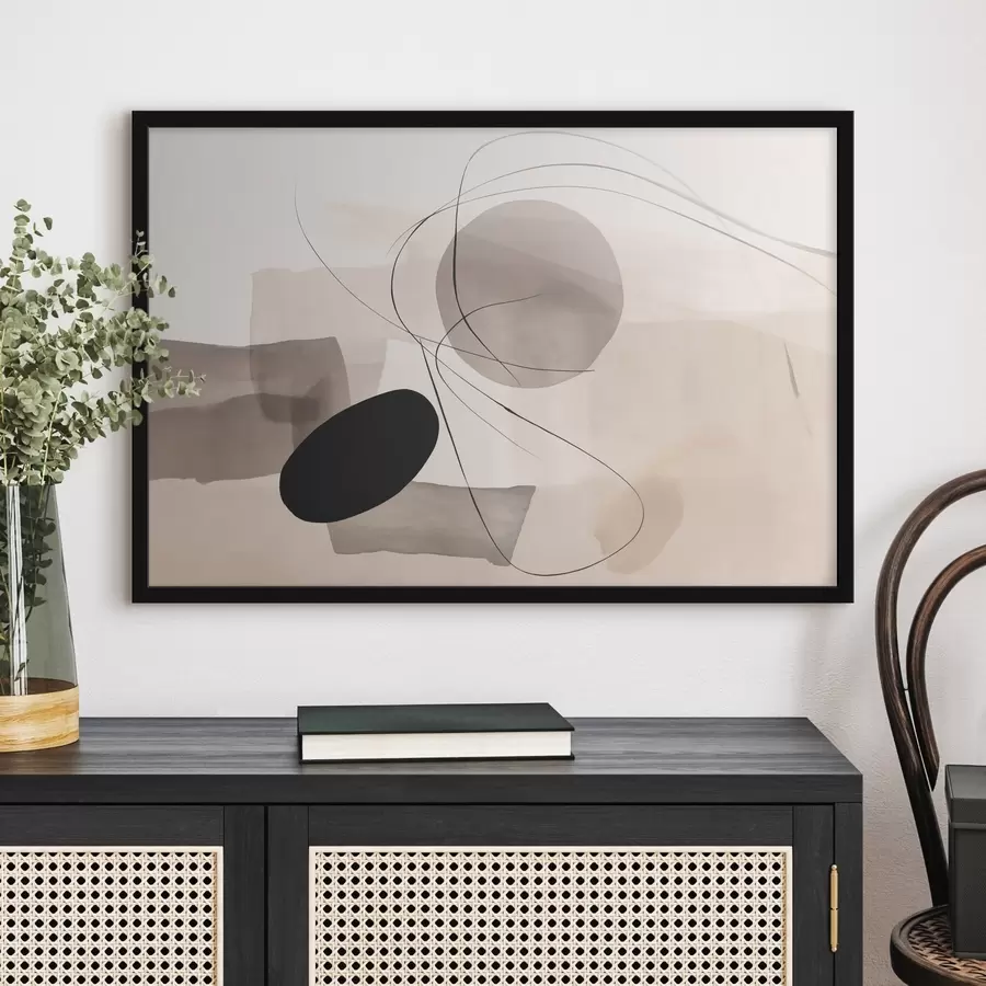 Papier peint photo Formes abstraites avec des lignes f46455