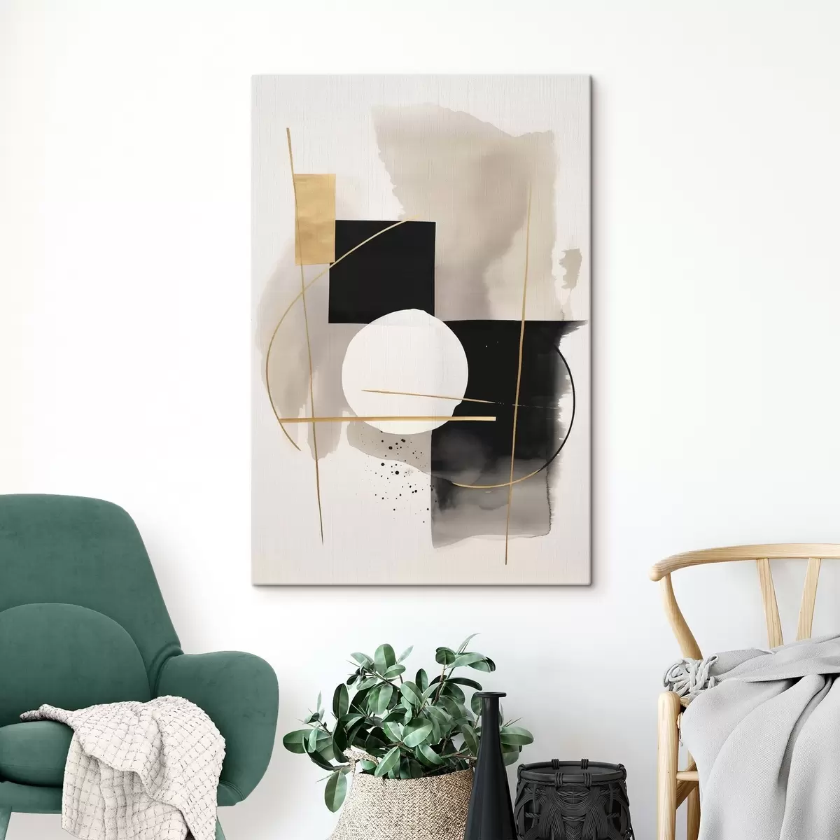  Peintures Abstractions avec des formes s46573