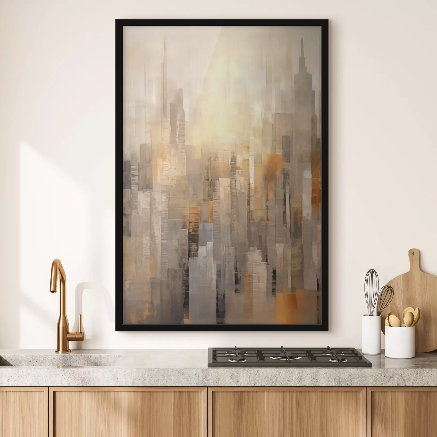 Papier peint photo Paysage urbain abstrait f46580