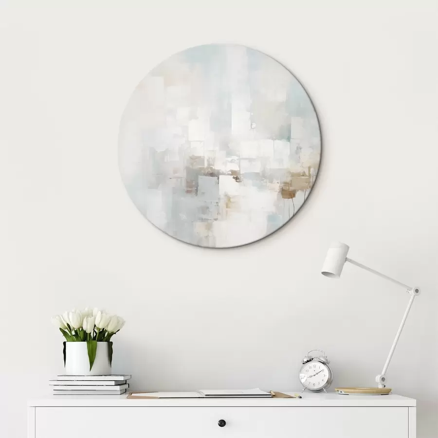  Schilderijen Lichte pastelkleuren: blauw, beige, wit r46546