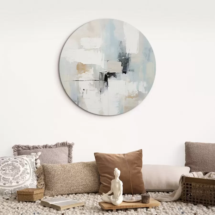  Peintures Abstrait aux tons clairs avec une touche de noir r46548