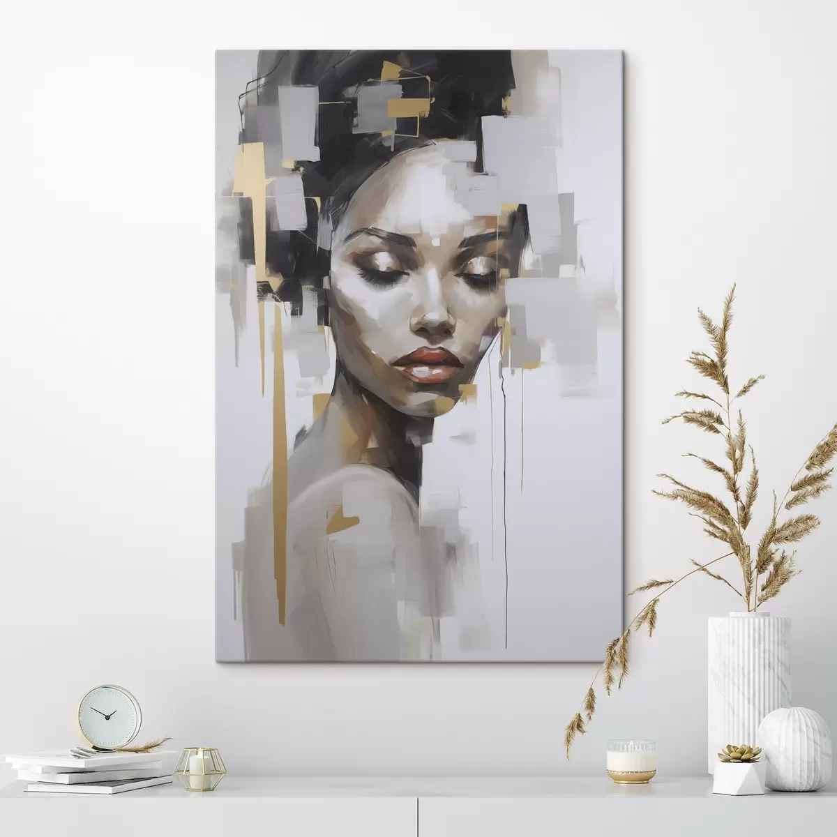  Schilderijen Abstract portret s46676