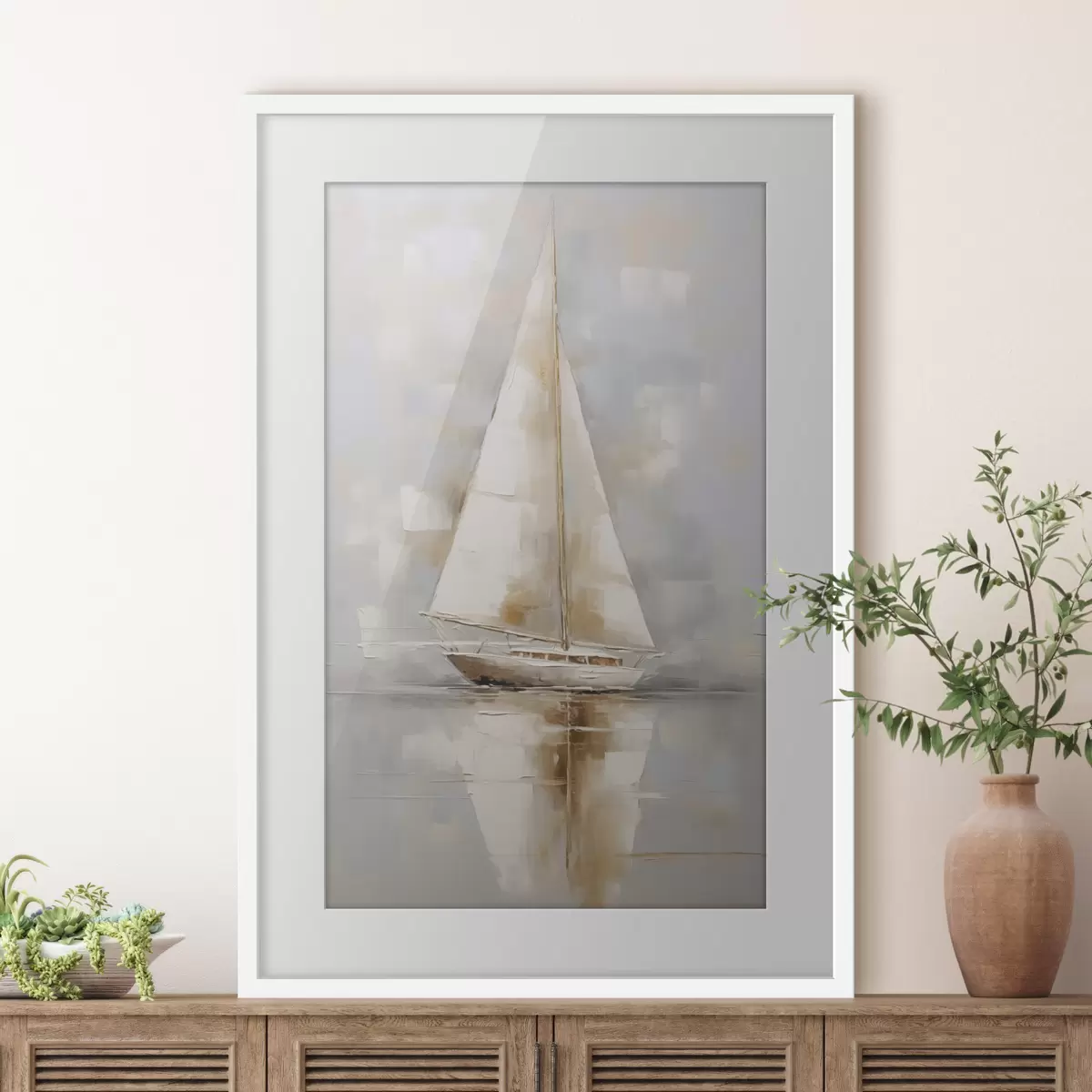 Affiche Peinture imitation voilier f46677